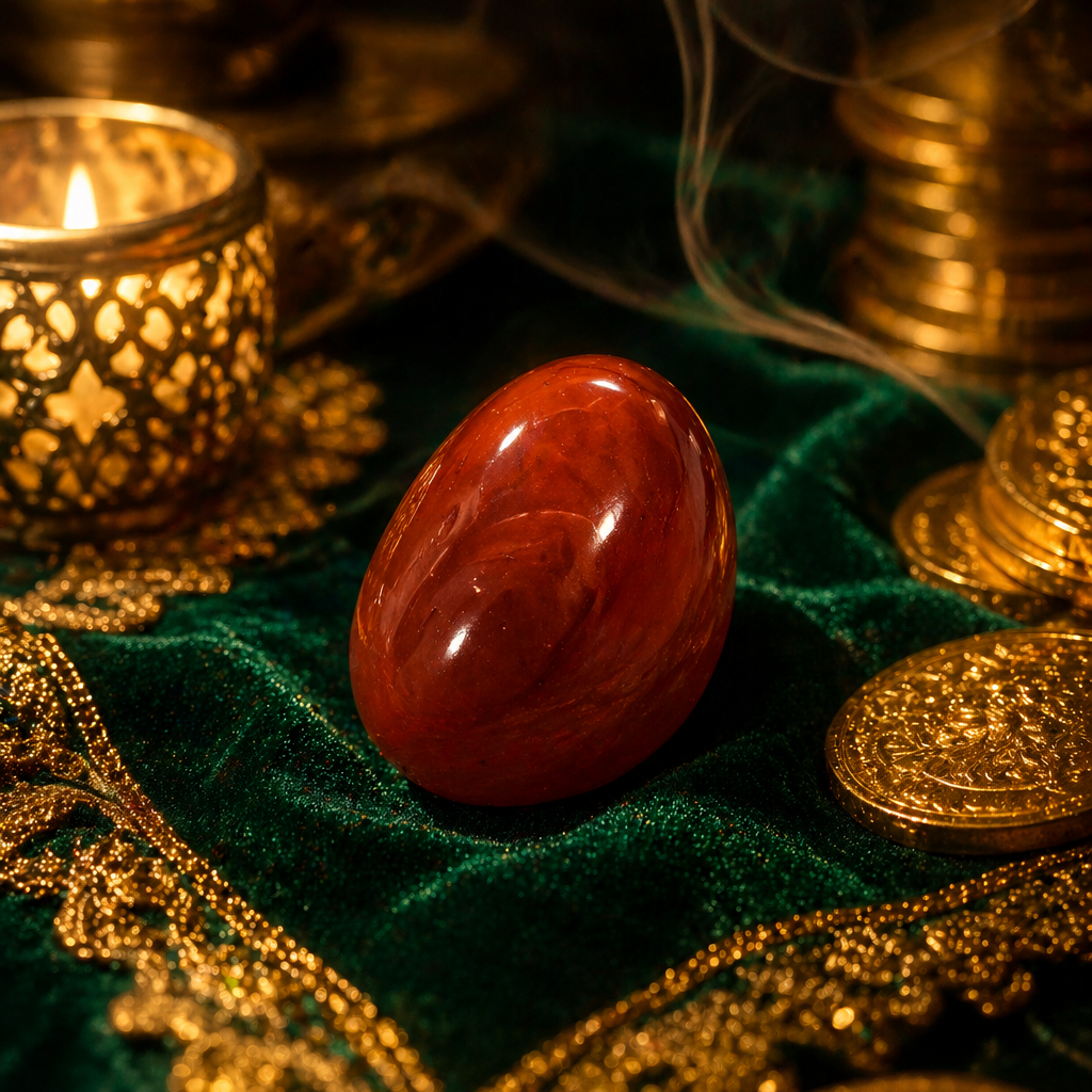 Red Crystal Tumble The Stone of Power — Confidence, Action & Abundance