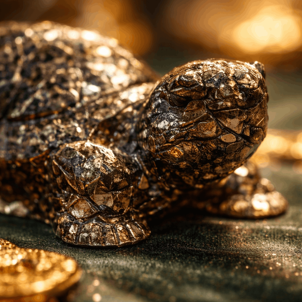 Pyrite Turtle – Wealth, Protection & Premium Crystal