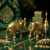 Elephant Pair Gold