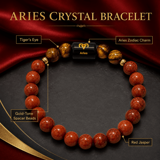 Aries Crystal Bracelet โ Courage, Strength & Confidence โค๏ธโจ