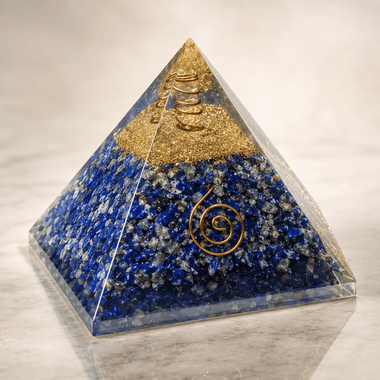 🔷 Lapis Lazuli Pyramid – Wisdom, Protection & Positive Energy 💙✨