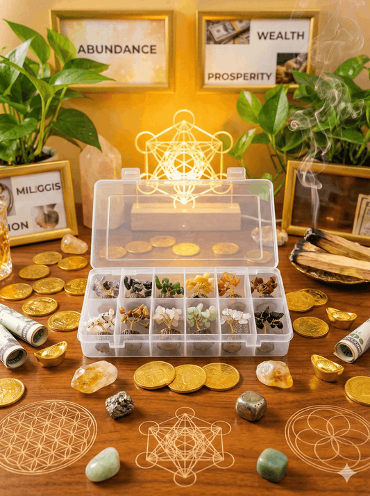 Crystal Stone Tree Box Set (12 Pcs)