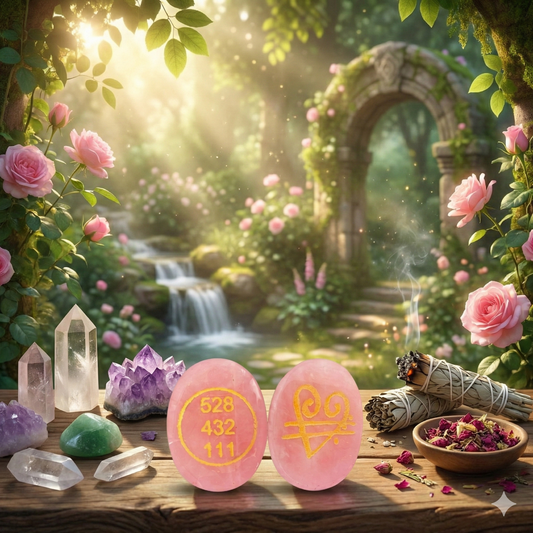 Rose Quartz Zebu Coin