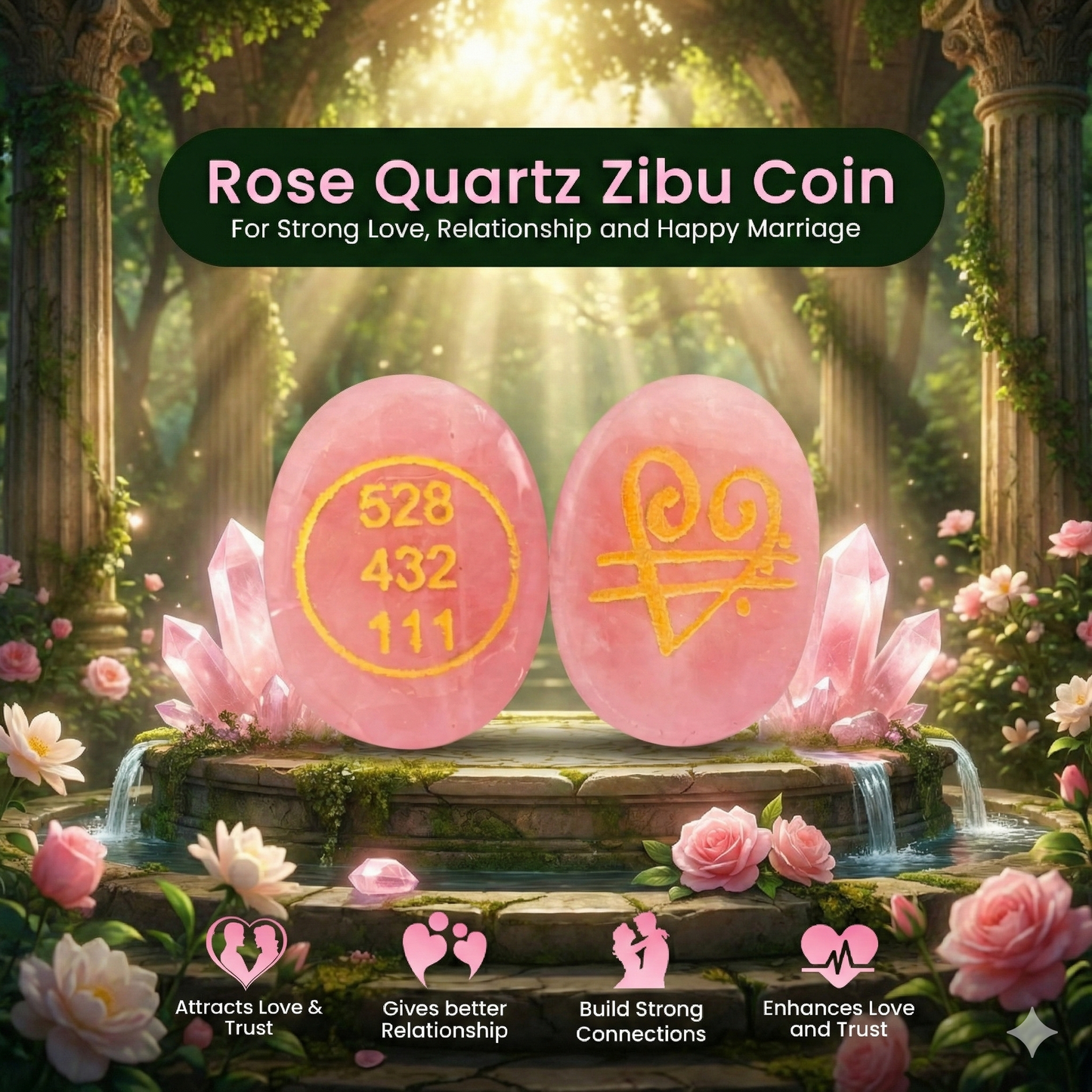 Relationship Zebu Coin – Love, Harmony & Relationship Energy Coin (1 Pc)