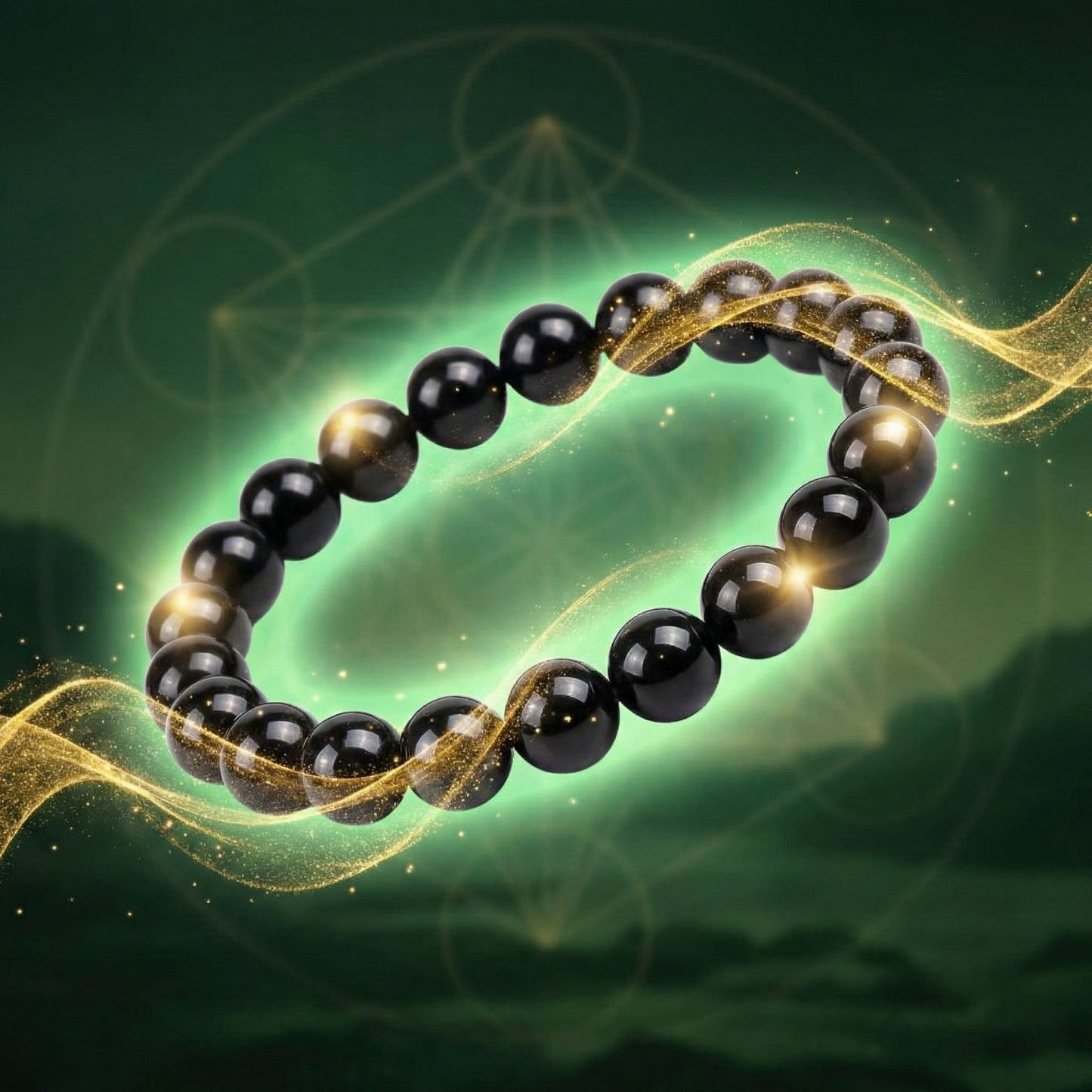 Distti Bracelet Black Tourmaline – Protection, Negativity Shield & Energy Bracelet