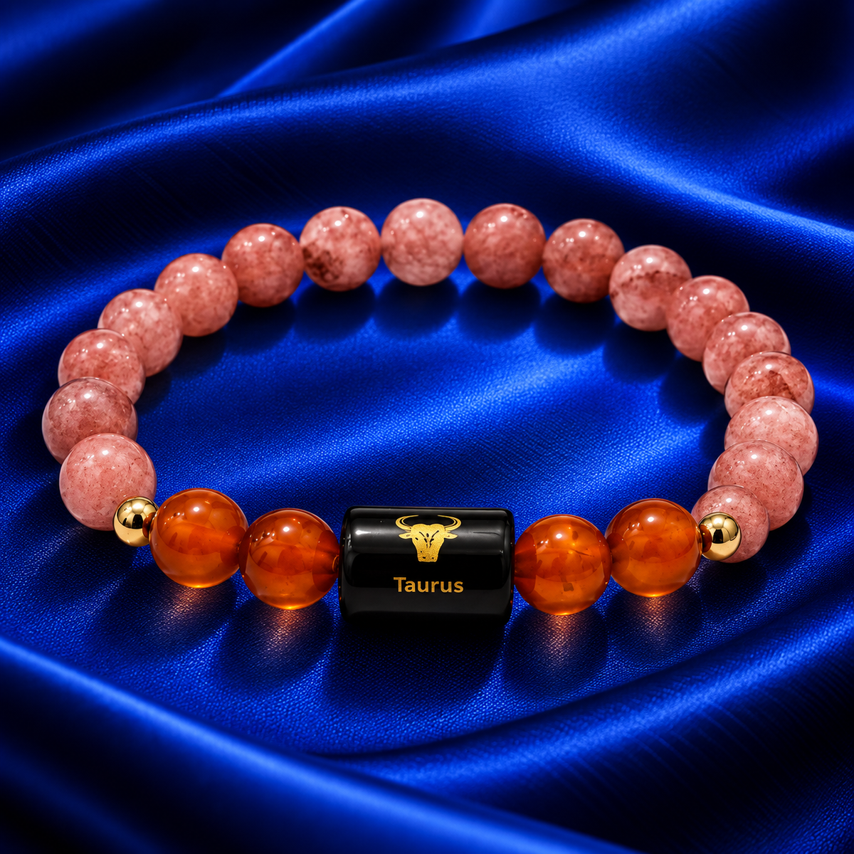 Taurus Crystal Bracelet – Love, Confidence & Positive Energy 🧡✨