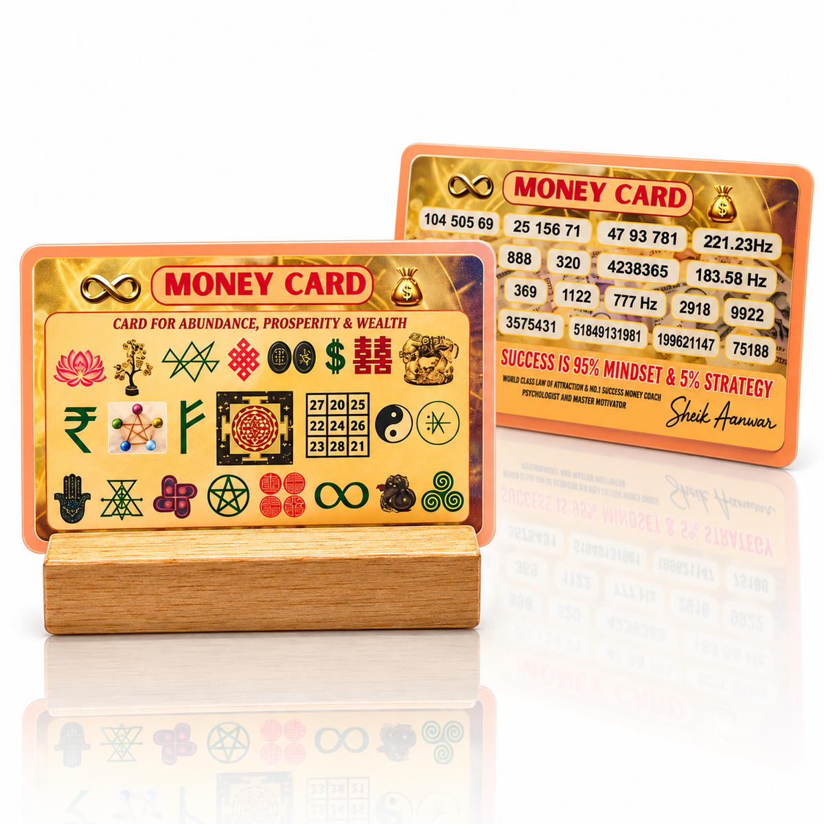 Money Card for Wealth & Prosperity | Wallet Vastu Money Attraction Card (1pc)