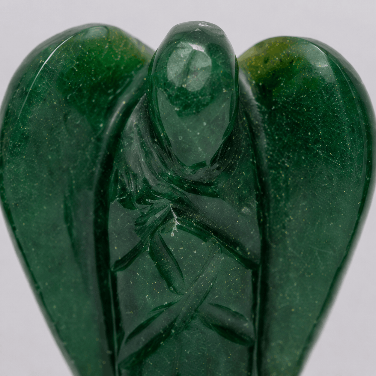 Green Aventurine Crystal Angel – Luck, Prosperity, Wealth & Heart Chakra Healing | Natural Gemstone Angel