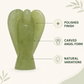 Green Aventurine Crystal Angel – Luck, Wealth, Prosperity & Heart Healing Energy | Hand-Carved Gemstone Angel