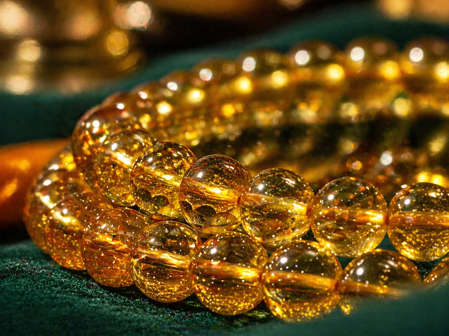 Citrine Positive Energy Mala – Wealth, Abundance & Positive Energy Spiritual Mala