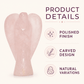 Natural Rose Quartz Angel Crystal – Love, Healing & Emotional Balance Guardian Statue