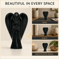 Black Obsidian Angel Crystal – Protection, Grounding & Negative Energy Shield | Natural Healing Crystal Statue