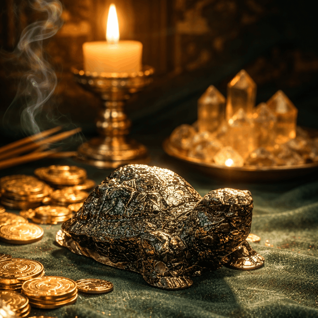 Pyrite Turtle – Wealth, Protection & Premium Crystal