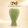Green Aventurine Crystal Angel – Luck, Wealth, Prosperity & Heart Healing Energy | Hand-Carved Gemstone Angel