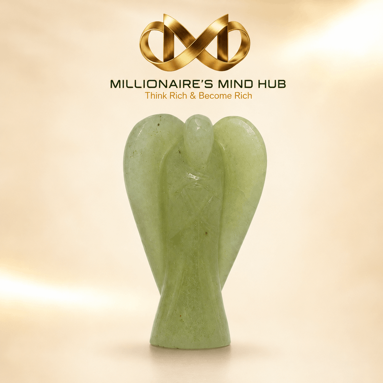 Green Aventurine Crystal Angel – Luck, Wealth, Prosperity & Heart Healing Energy | Hand-Carved Gemstone Angel