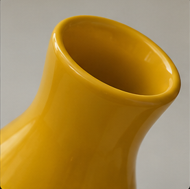 Yellow Vastu Flower Vase for South-West-South Direction 8.5 X 5 inches