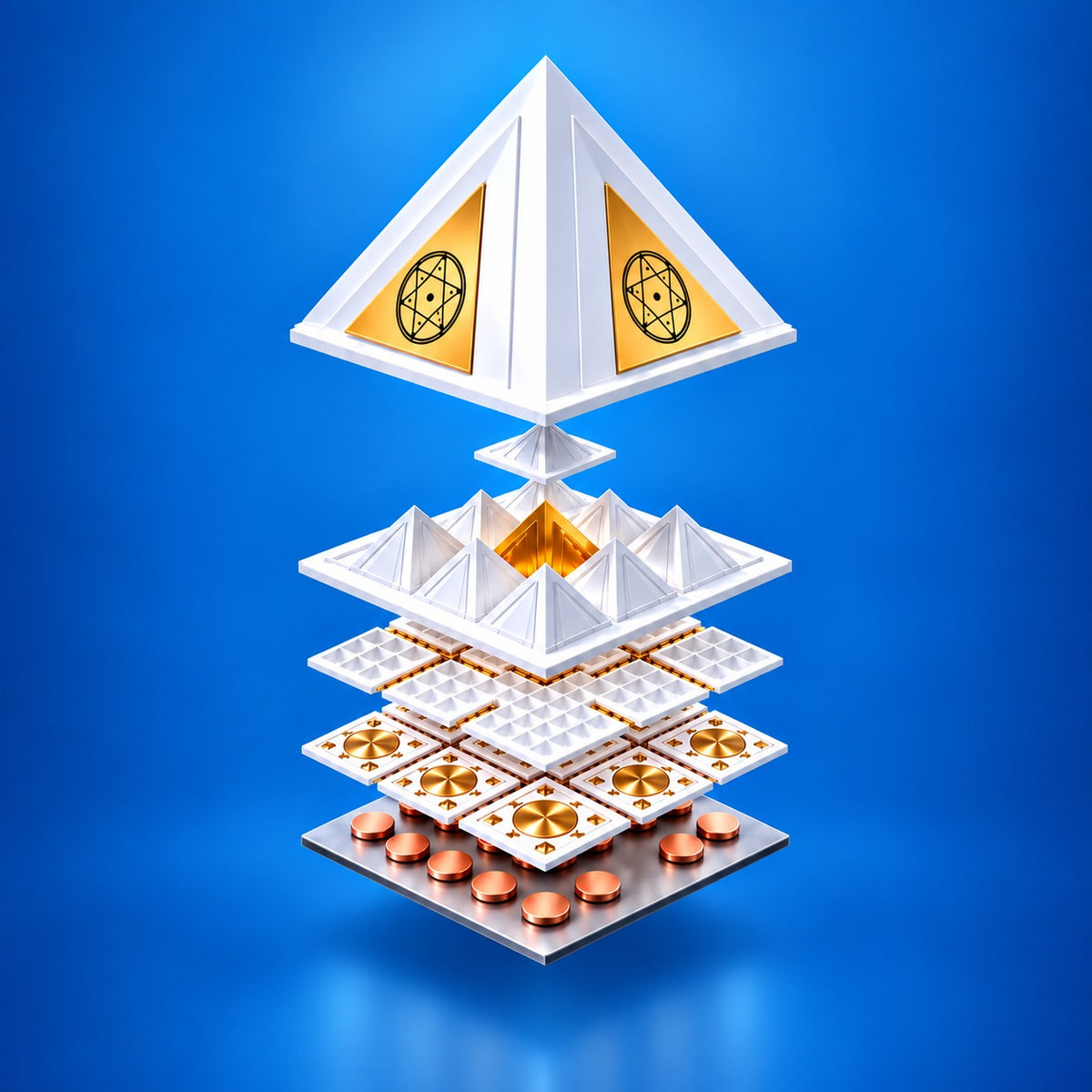 Money Pyramid Yantra for Meditation