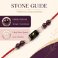 Capricorn Zodiac Rakhi with Garnet and Rose Quartz Beads
