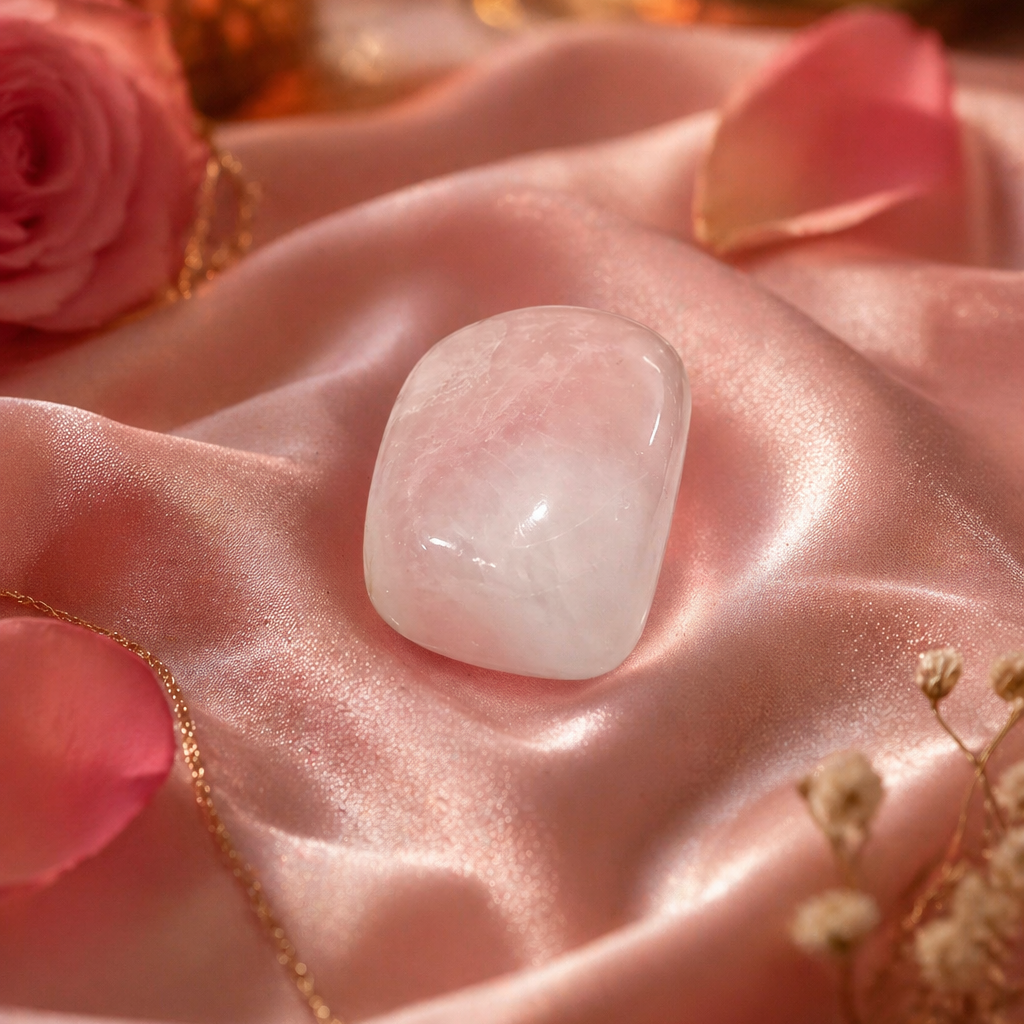 Natural Rose Quartz Crystal Tumble – Love Attraction & Emotional Healing Stone | Premium Energy Crystal