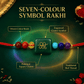 🌈 Seven-Colour Prosperity Symbol Rakhi – 808 • 520 • 741 ✨🧿