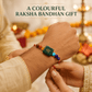 🌈 Seven-Colour Prosperity Symbol Rakhi – 808 • 520 • 741 ✨🧿