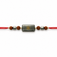 Rudraksha & Hematite-Style Symbol Rakhi