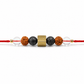 Crystal & Rudraksha Rakhi – Clarity, Grounding & Blessings  🤎