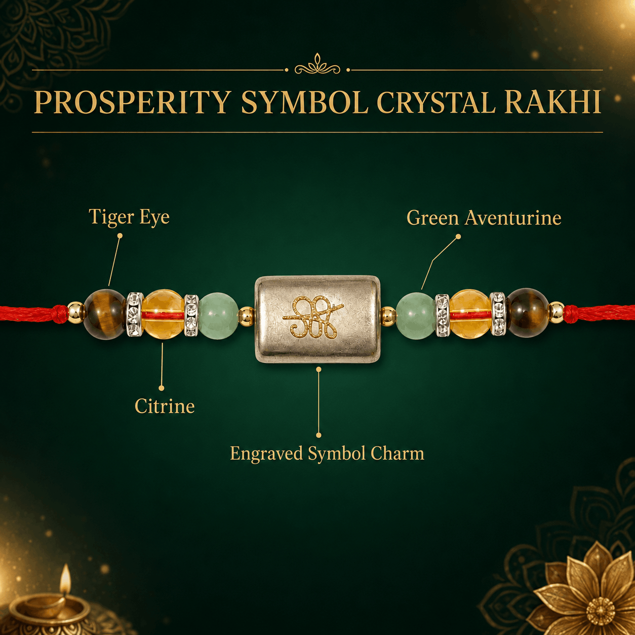 💰 Prosperity Symbol Rakhi – 808 • 520 • 741 🧿