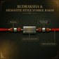 Rudraksha & Hematite-Style Symbol Rakhi