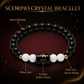 Scorpio Crystal Bracelet – Protection, Strength &amp; Inner Peace 🖤🤍✨