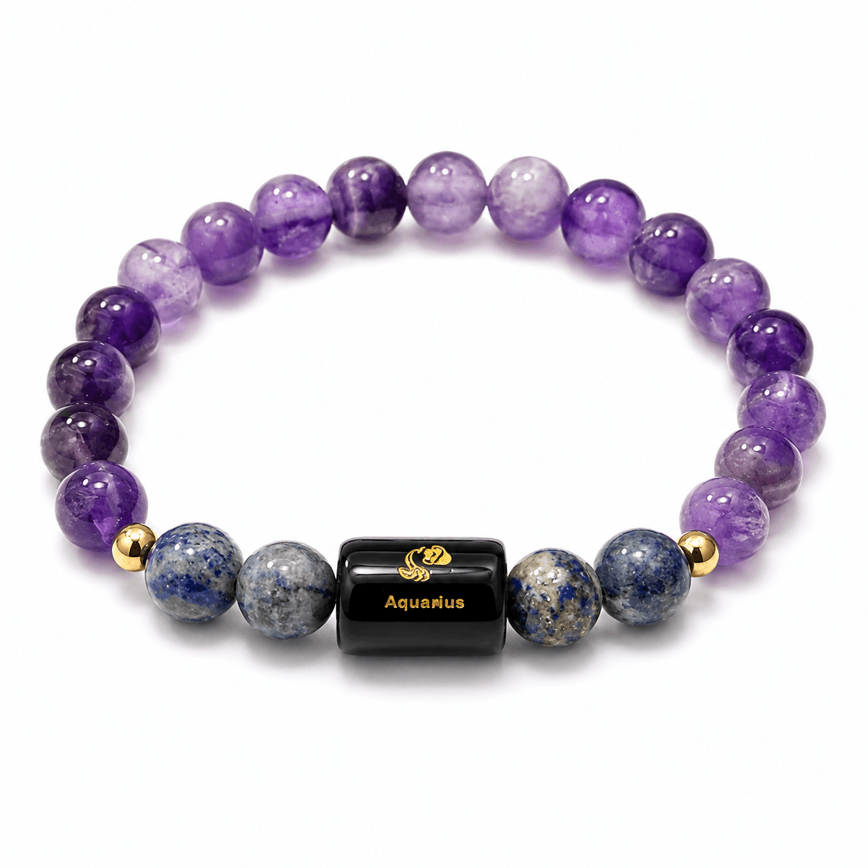 Aquarius Crystal Bracelet – Creativity, Clarity &amp; Intuition 💜