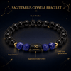Sagittarius Crystal Bracelet – Protection, Wisdom &amp; Confidence 🖤💙