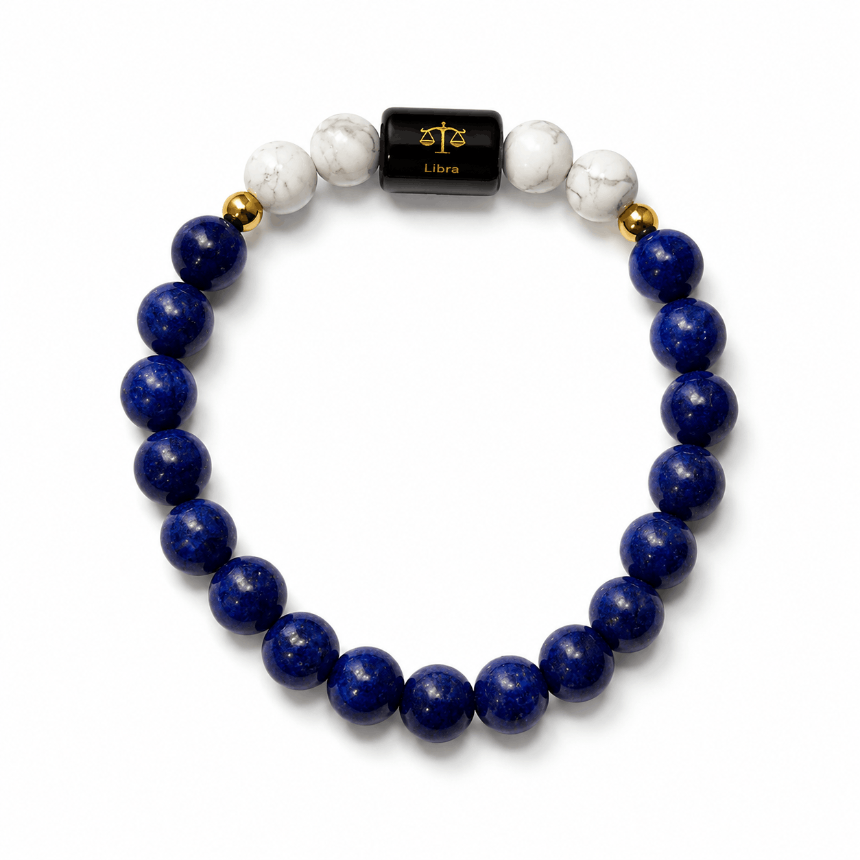♎ Libra Crystal Bracelet – Balance, Wisdom & Positive Energy 💙✨