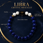 ♎ Libra Crystal Bracelet – Balance, Wisdom & Positive Energy 💙✨