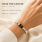 Cancer Zodiac Bracelet – White Howlite & Moonstone Crystal Beads