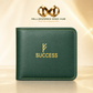 💚 Success Wallet for Men | Premium Green Leather Wallet | Lucky Prosperity Wallet with Card Holder