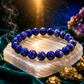 Power Bracelet | Natural Lapis Lazuli Crystal Bracelet for  Positive Energy | 8MM Beads