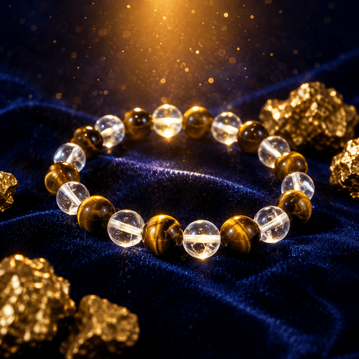 Money Focused Bracelet | Confidence, Protection & Wealth Crystal Bracelet | 8MM Natural Beads