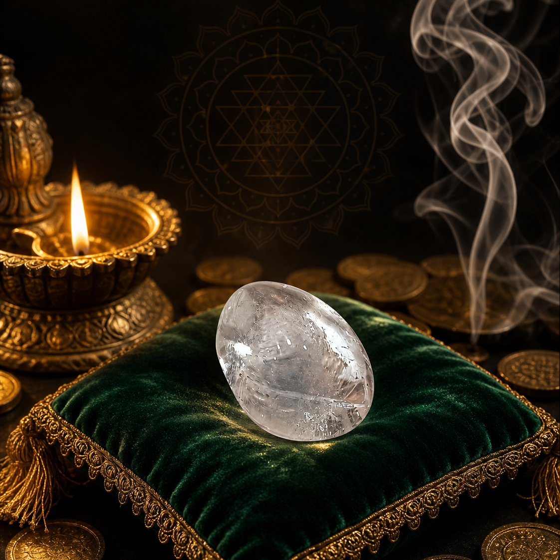 Clear Quartz Tumble Stone – Master Healer Crystal | Energy Amplifier, Wealth & Healing Stone