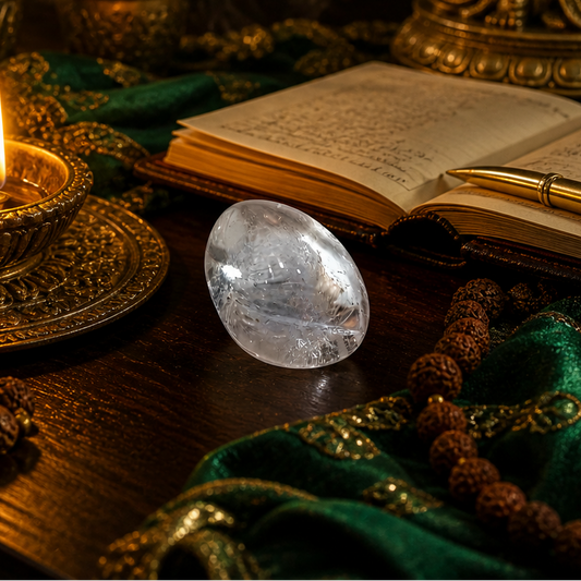 Clear Quartz Tumble Stone – Master Healer Crystal | Energy Amplifier, Wealth & Healing Stone