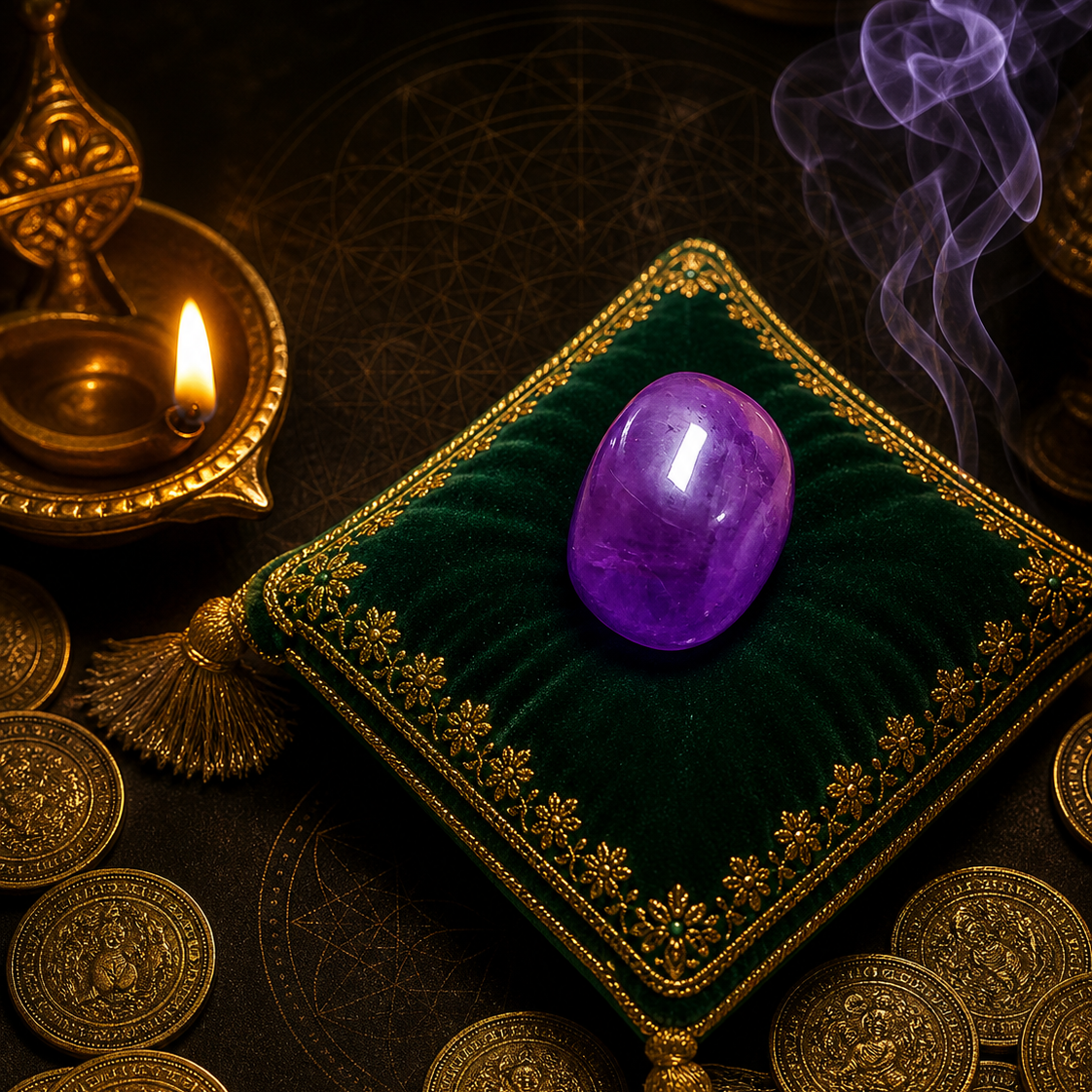 Amethyst Crystal Stone | Stone of Divine Wisdom — Clarity, Intuition & Abundance