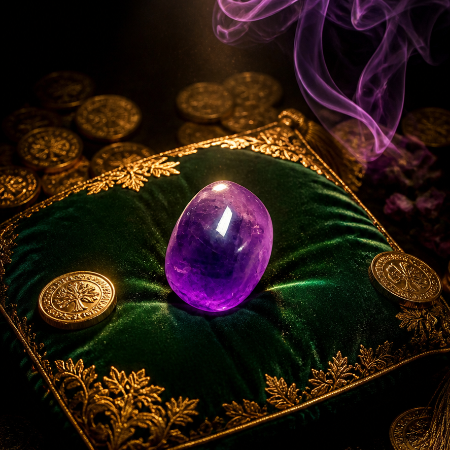 Amethyst Crystal Stone | Stone of Divine Wisdom — Clarity, Intuition & Abundance