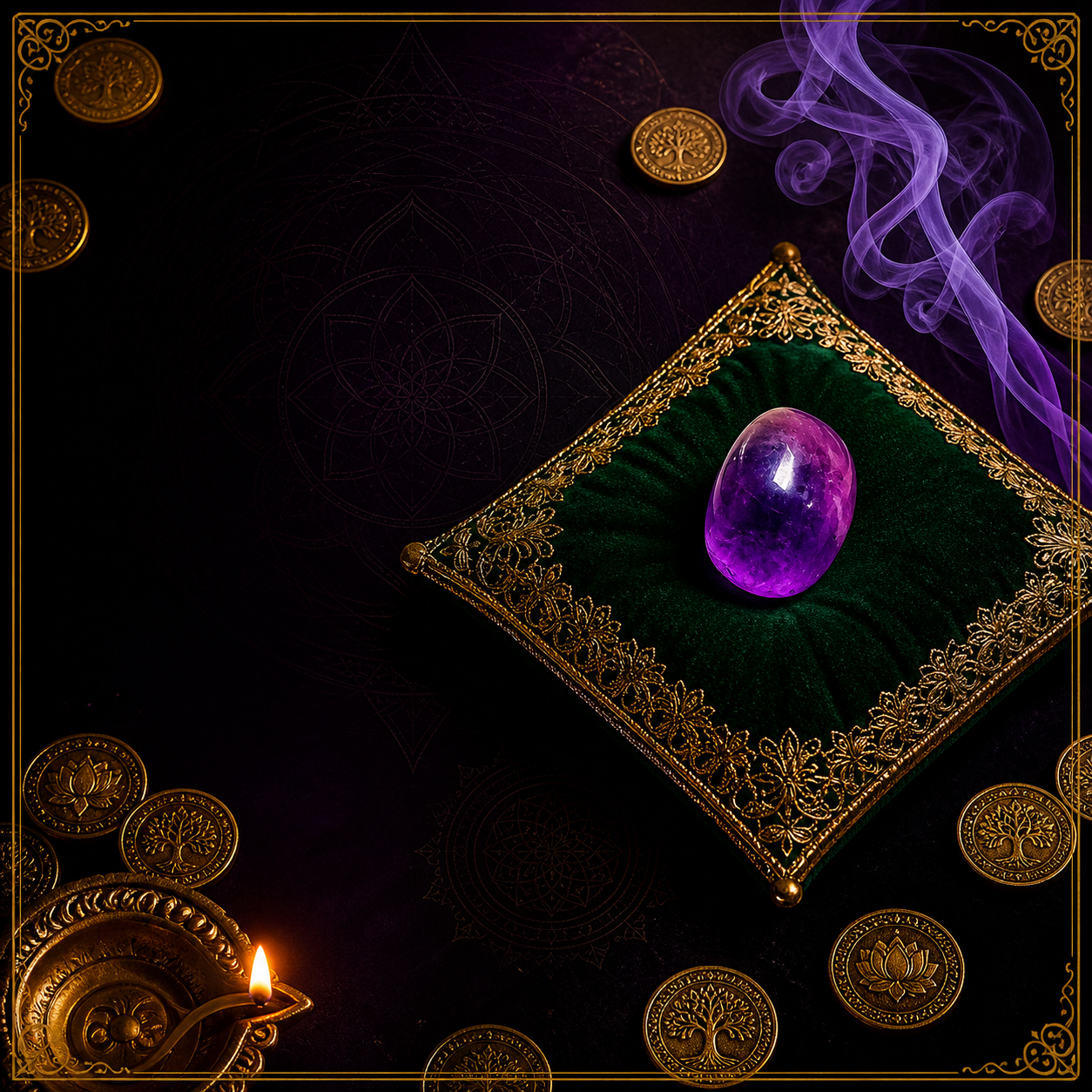 Amethyst Crystal Stone | Stone of Divine Wisdom — Clarity, Intuition & Abundance
