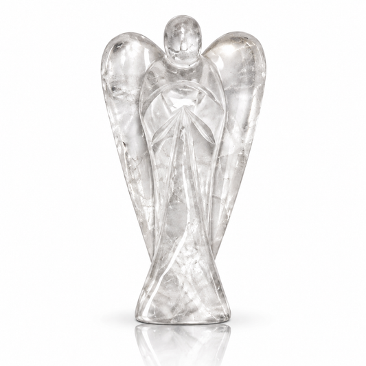 Clear Quartz Crystal Angel – Master Healing Stone for Clarity, Protection & Positive Energy | Natural Gemstone Angel