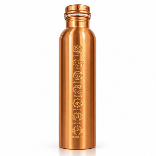 7 Chakra Copper Bottle
