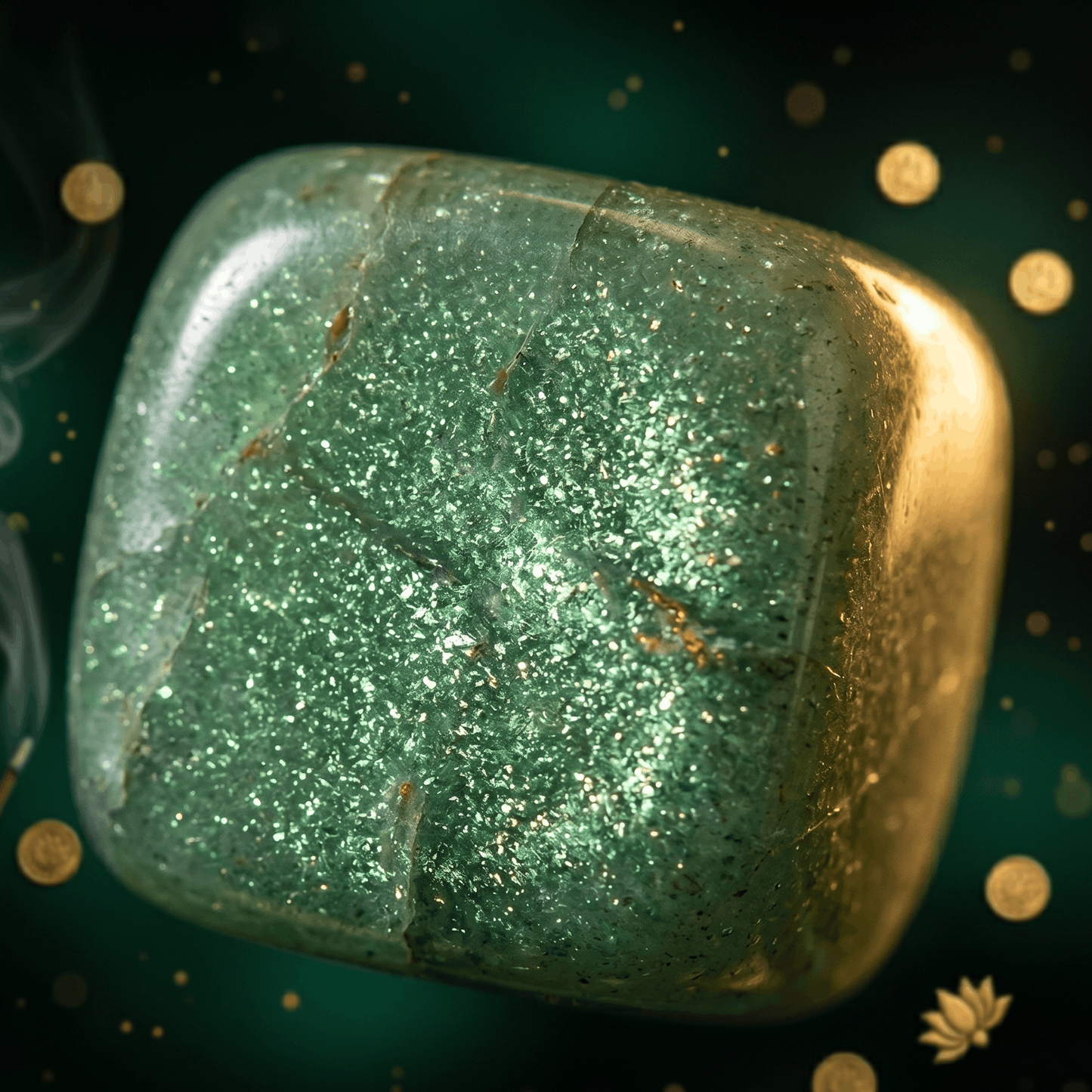 Green Aventurine Crystal Tumble | Stone of Opportunity, Wealth & Luck | Vastu Healing Crystal