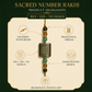 Money 803 • 520 • 741 Sacred Number Rakhi with Natural-Look Stone Beads