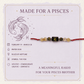 Pisces Zodiac Rakhi with Citrine and Tiger’s Eye Stone Beads