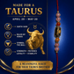 Taurus Zodiac Rakhi with Decorative Beads