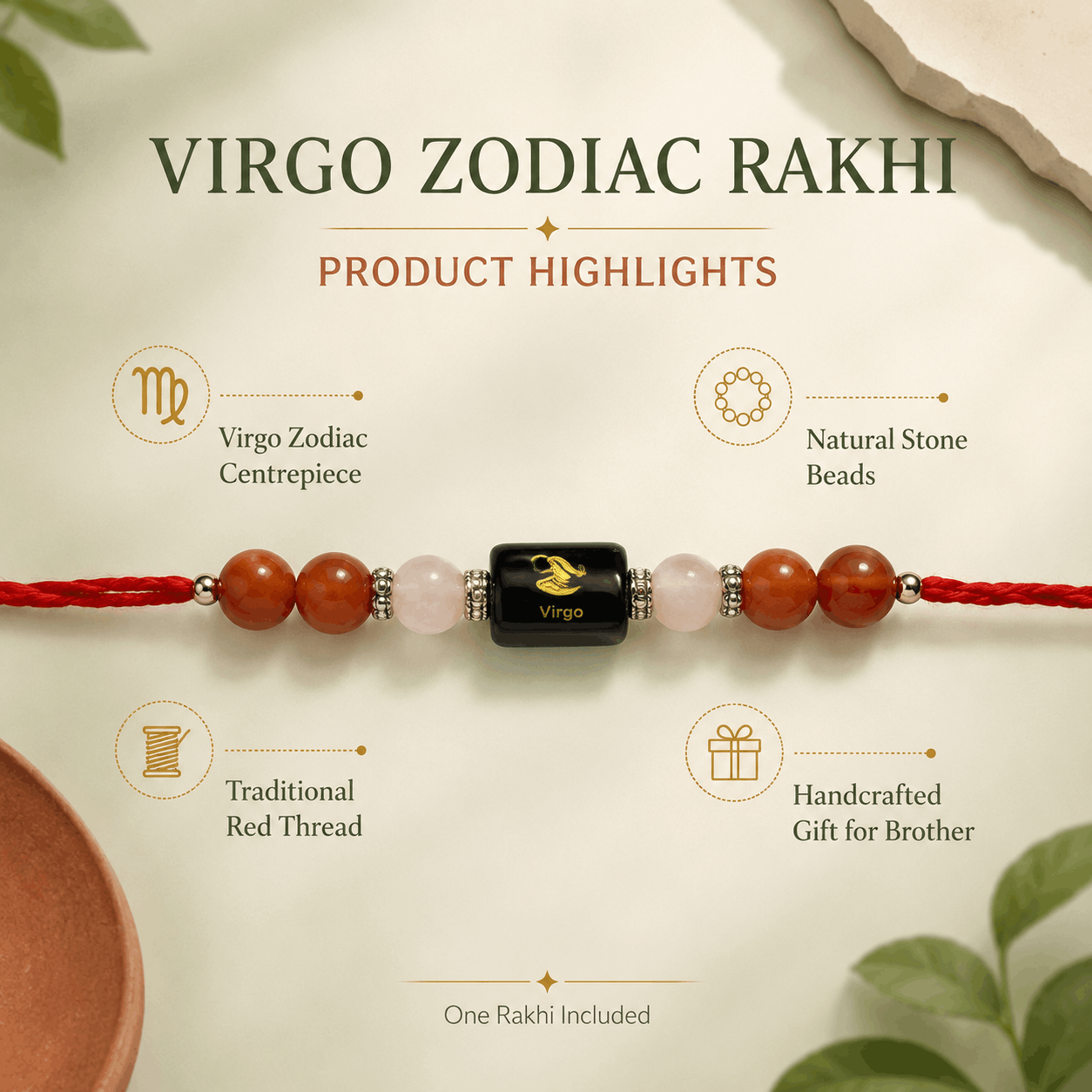 Virgo Zodiac Rakhi